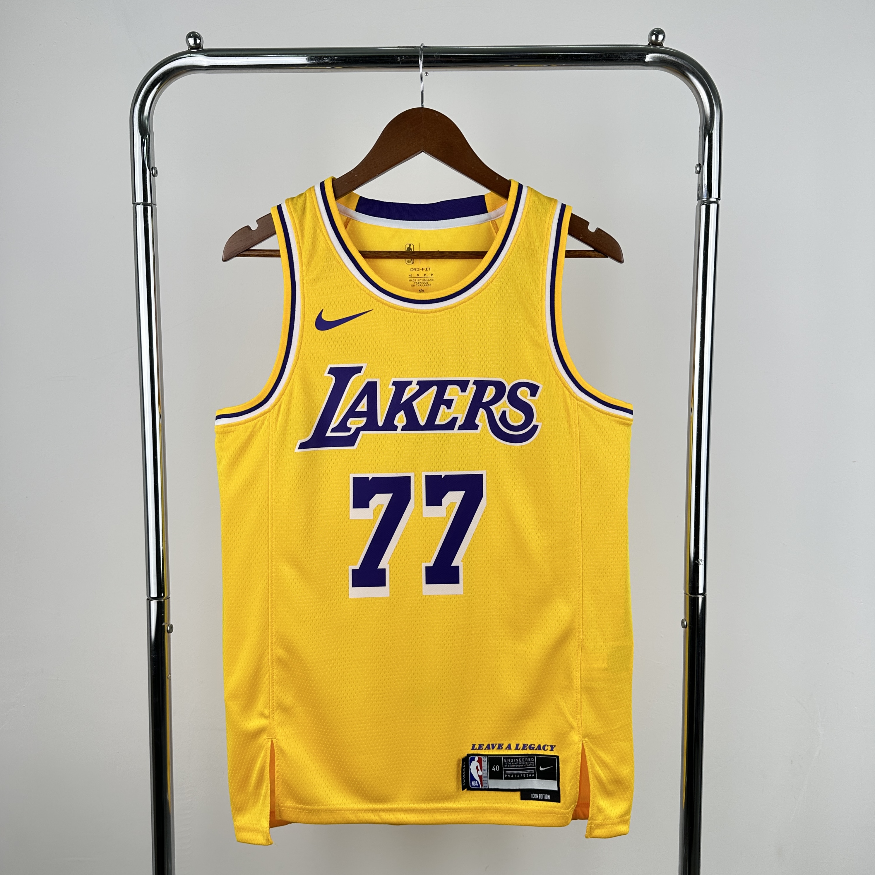 Men Los Angeles Lakers #77 Doncic Yellow Season Nike 2025 NBA Jersey->youth nba jersey->Youth Jersey
